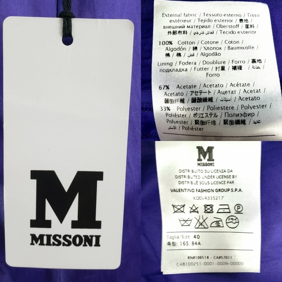 Missoni Halter Tie Purple Bow Front Dress Size 4 - Picture 8 of 8